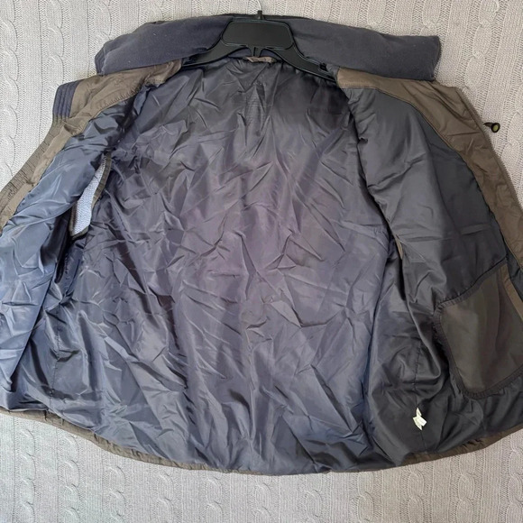 VTG LL Bean Vest Men's XL Dark Green Down Fill Zip Security Pocket Vintage - Picture 4 of 13
